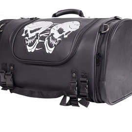 Medium Motorcycle Sissy Bar Bag / Trunk With Skull