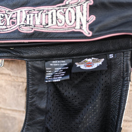 Leather Chaps Pink and Black