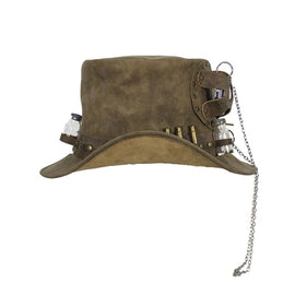 Opie's Outlaw's Deadman Top Hat Brown Leather