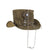 Opie's Outlaw's Deadman Top Hat Brown Leather