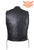 Men's Black Leather Vest