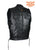 Men's Black Leather Vest