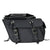 Naked Premium Genuine Black Leather Motorcycle Saddlebag  side view of bag showing buckles