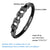 Mens Vintage Braided Genuine Leather Stainless Steel Motorcycle  Bracelet