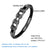 Mens Vintage Braided Genuine Leather Stainless Steel Motorcycle  Bracelet